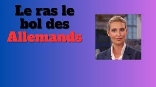 Le ras le bol des Allemands - Alice Weidel,  (AfD) : "Je demande un arrêt immédiat de l'immigration