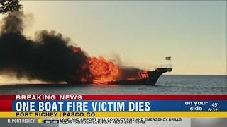 Shuttle boat fire victim dies from injuries