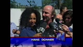 Hans Donner e Valeria Valenssa sofrem acidente de avião | Jornal Nacional 03/07/1997