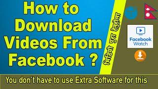 How to download videos from Facebook without using any software? || Techpati