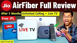 Jio AirFiber Review after 5 Months and Jio AirFiber Jiocall App | Jio AirFiber Installation vs Fiber