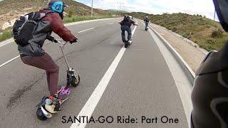 The Canyon Run Santia-Go: Evo 2x & Go-Ped GSR Scooter Riding /// PART ONE