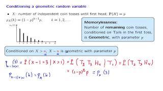 L06.6 Geometric PMF Memorylessness & Expectation