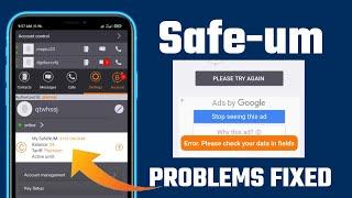 Safeum sign up problem fix 100% Working 2022 || safeum app Signup problem solve 2022 New update ||