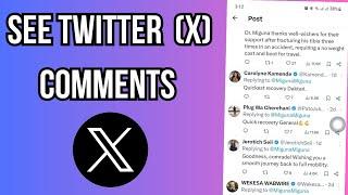 How To See X Twitter Comments