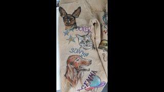 Painting all my PETS on my PANTS #shorts