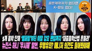 5개 음악 단체, K-팝 업계 이슈 격론/ 음콘협 측 "뉴진스 하니 '무시해' 발언,무명유죄?  매니저 의견도 들어봐야해" #newjeans #njz