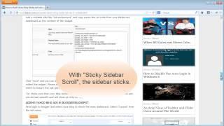 Sticky Sidebar Scroll - Jquery Plugin