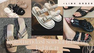 REKOMENDASI SANDAL LEBARAN KEKINIAN || SHOPEE #shoppinghaul #sandalterbaru #shopee #gemas