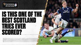 MIC DROP MOMENT  | Duhan van der Merwe with a wonder try for Scotland.