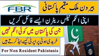 How Non Resident Pakistanis can file Income Tax Return online in iris fbr || Income tax 2023 FBR