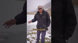 Climate Change in Ladakh - It's Frozen in Summer! | Abhijit Chavda #shorts