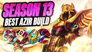 The Absolute BEST Azir Build for Climbing in Season 13 (HIGHEST DMG BUILD)