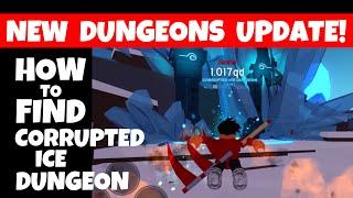 Anime Fighting Simulator NEW DUNGEONS UPDATE! How to Go to CORRUPTED ICE DUNGEON + GamePlay