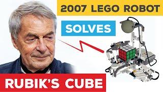 100% automatic LEGO Rubik's cube solver robot