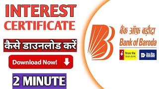 How to||Download Interest Certificate of Bank of Baroda Accounts||Full details||Interest certificate