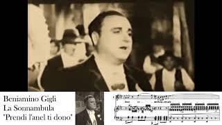 How the Italian belcanto should be sung: Beniamino Gigli in La Sonnambula (Video and Score) HD