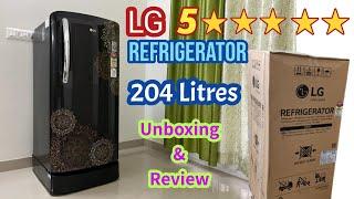 New Design LG 5 Star Refrigerator Full Details | Ebony Regal Color LG 204L Single Door Refrigerator