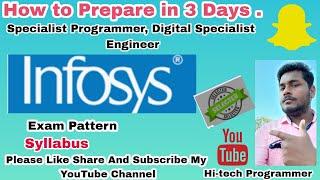 Infosys SP and DSE Preparation | Infosys SP and DSE Exam pattern | How To Prepare For Infosys SP&DSE