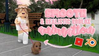 How to make a SMOOTH & REALISTIC Roblox ANIMATION using Mixamo ‧₊˚