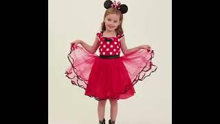 Baby Girl Cute Tutu Clothing Above Knee Mini Falda Toddler Polka Kid Summer Party Tulle Dress Mickey