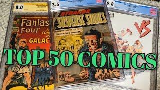 Top 50 Comic Books in the collection 2024