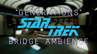 Star Trek 4K Ambience | TNG "Generations" Bridge | Sleep, Study, Ambient Noise [8 Hrs.]