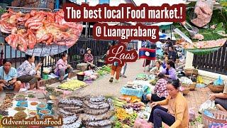 #food The best local Lao food market in Luangprabang, Laos  #market #streetfood #adventurelandfood