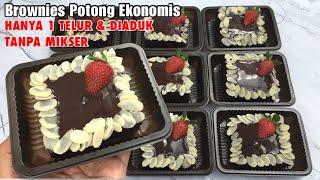 BROWNIES KUKUS SUPER LEMBUT & NYOKLAT (BOLU COKLAT POTONG)