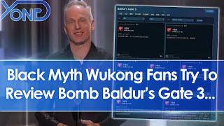 Black Myth Wukong fans try to review bomb Baldur's Gate 3 after Swen Vincke's Game Awards speech...