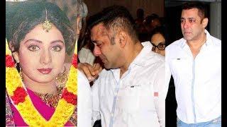 Salman Khan Crying For Sridevi Will Melt Your Heart