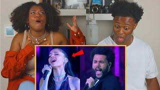 ARIANA GRANDE STUNS THE WEEKND WITH INSANE WHISTLE NOTE (UNBELIEVABLE )