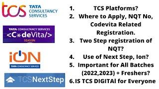 TCS Hiring Portal Complete Information | Where To Apply | TCS ION | Codevita | Next Step | TCS NQT