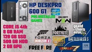 HP PRODESK 600 G1 [ i5 4TH , 8GB, 128GB SSD, 500GB HDD, 2GB GRAPHIC CARD ] [ GAMEPLAY 2023 ]