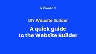 Quick Guide to the Website Builder