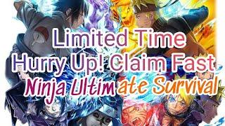 ULTIMATE FIGHT: SURVIVAL | Redeem Code/GiftCode Day 2 | Naruto IDLE Gameplay