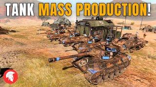 TANK MASS PRODUCTION! - Company of Heroes 3 - US Forces Gameplay - 4vs4 Multiplayer - No Commentary