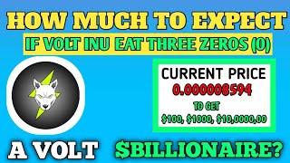 VOLT INU V2 TO EAT 3 ZEROS!! - HOW MUCH MONEY WILL YOU MAKE