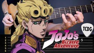 JoJo's Bizarre Adventure: Golden Wind "Giorno's Theme" Acoustic Guitar TAB Cover Backing Track TCDG