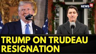 Trump Reacts To Trudeau's Resignation, Renews Call For Canada To Become 51st US State | News18