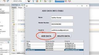 JAVA Swing Tutorial - How To Add A Row To JTable From JTextFields in Java NetBeans [WithSource Code]