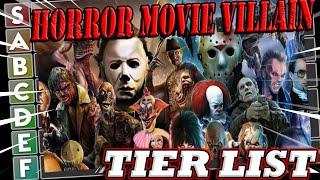 The Official "Horror Movie Villains" TIER LIST!!!! (Villainz Ranks)