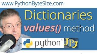 Pythons dict class values() method