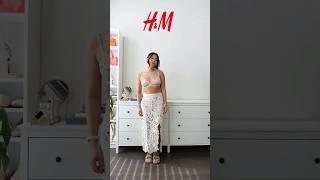 H&M TRY-ON HAUL SS23 | PETITE 5'2  #hmhaul #hmxme #shorts