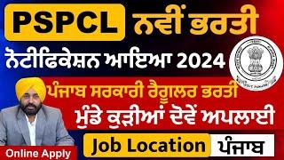 PSPCL New Recruitment 2024 Out|Punjab Govt Jobs dec 2024|Punjab Jobs dec 2024|Meet Academy