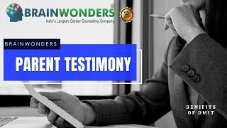 90% accurate Brainwonders DMIT Report - Parents Feedback - Brainwonders