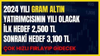 2024 YILI GRAM ALTIN SENESİ OLACAK | İLK ETAP 2,500 TL ÇOK HIZLI FIRLAYIP GİDECEK