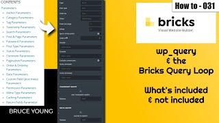 Bricks Builder & WP_Query - What can and can't you query using the Bricks Builder Query Loop