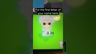 Put the first letter of your name in front of this Roblox adopt me pet #adoptme #roblox #viral#video