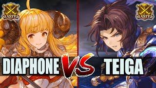 GBVSR  Diaphone (Anila) vs Teiga (Lancelot)  High Level Gameplay